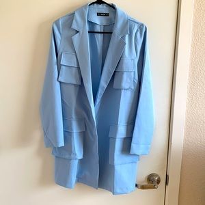Blue Blazer Dress